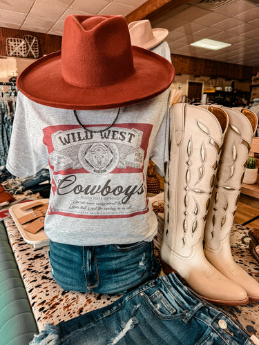 Wild West Cowboys Rodeo Tee (Ash)