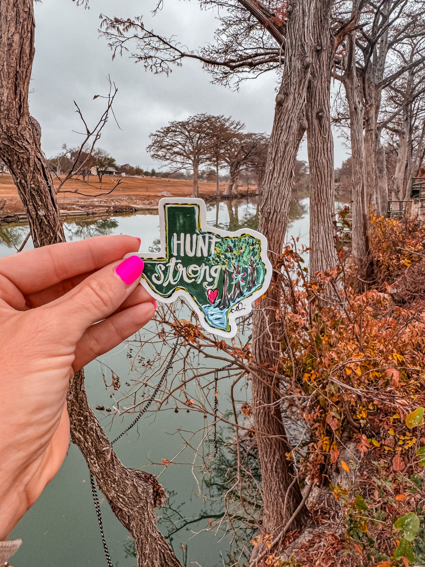Hunt Strong Texas Die Cut Sticker - The Vintage Emmie
