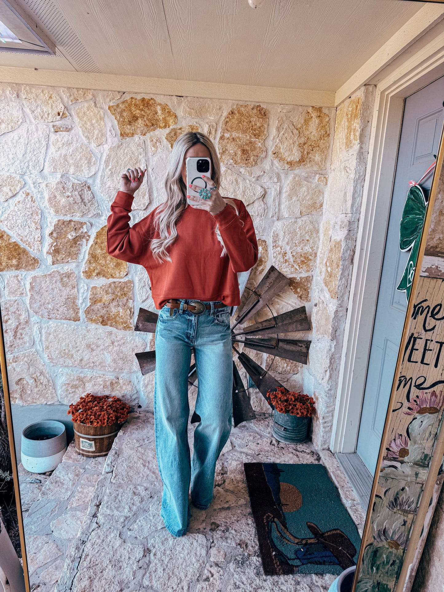 The Oilton Pullover Sweater (Red) - The Vintage Emmie