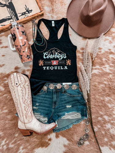 Cowboys & Tequila Tank (Black)