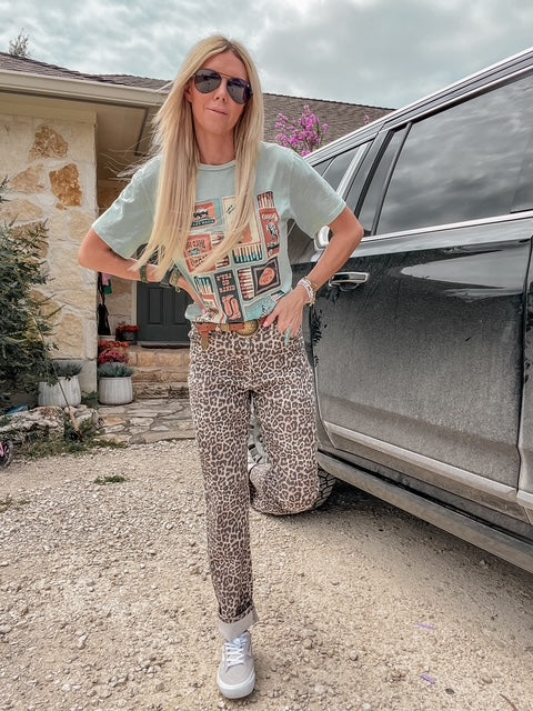 The Louetta Leopard Jeans