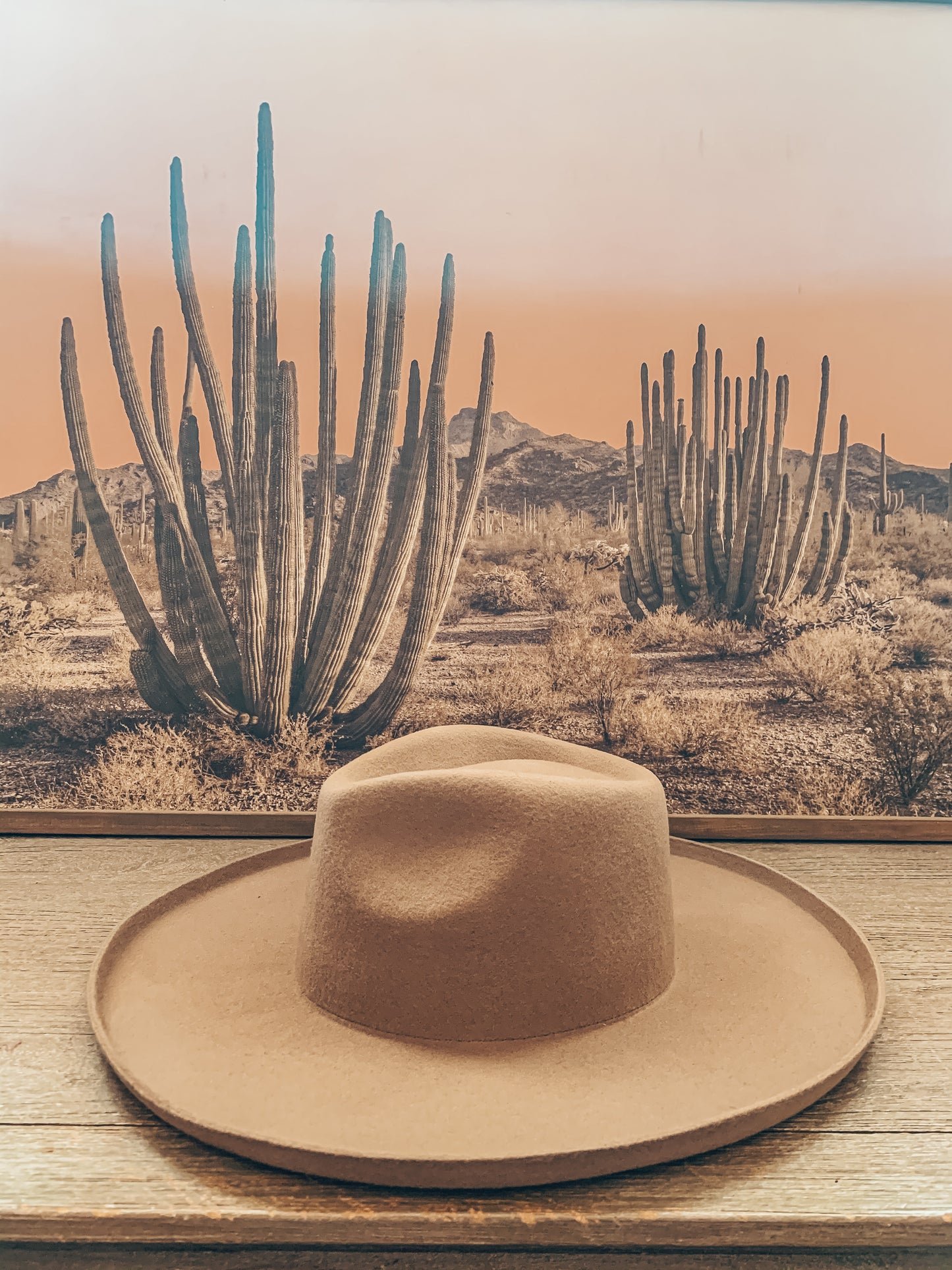 The Billy Masterson Felt Hat (Tan) - The Vintage Emmie