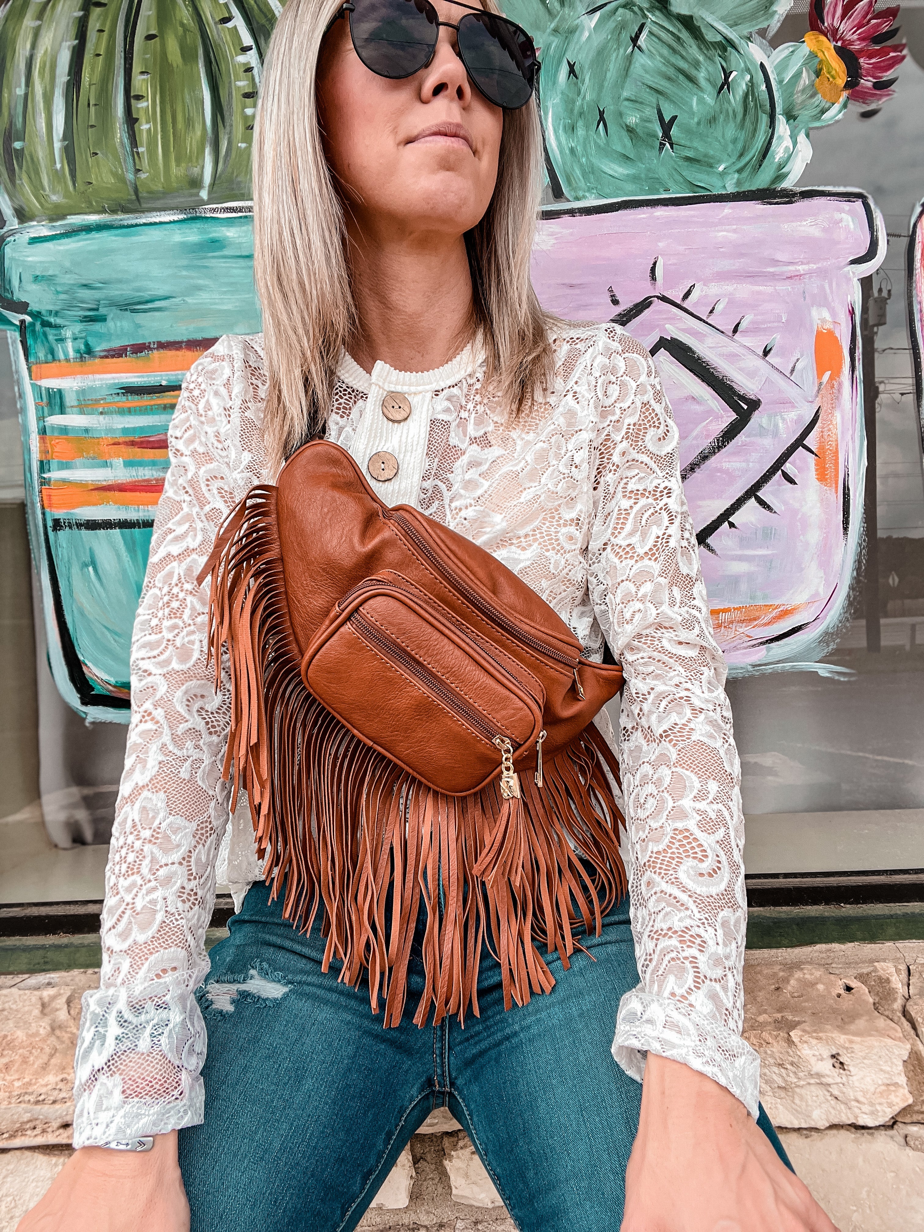 Upcycled Fringe Fanny pack – Bangles and Bourbon Boutique