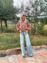 The Rosebud Heart Sweater (Rust) - The Vintage Emmie