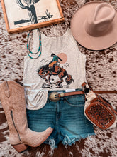 Buckin Cowboy Tank Top (Oatmeal)