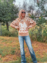 The Waneta Horse Sweater (Camel) - The Vintage Emmie