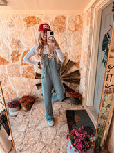 The Oakhurst Pinstripe Overalls (Denim Blue) - The Vintage Emmie