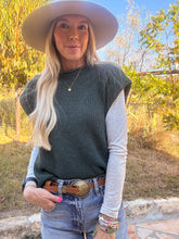 The Concan Oversized Sweater Vest (Hunter Green)