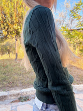 The Cora Cable Knit Sweater (Green)