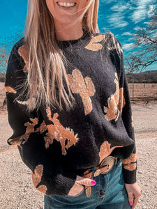 The Fowler Cowboy Sweater (Black)