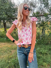 The Willamar Floral Top (Pink)