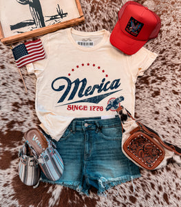 Merica' 1776 Tee (Off White)