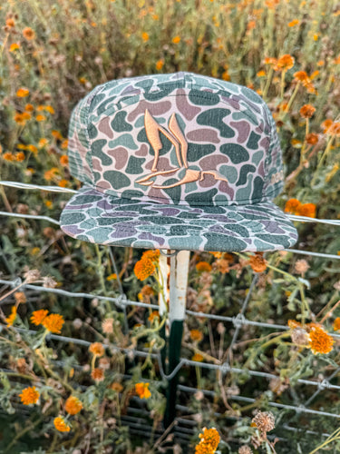 Roost WaterFowl  7 Panel 3D Puff Camo Mesh Hat