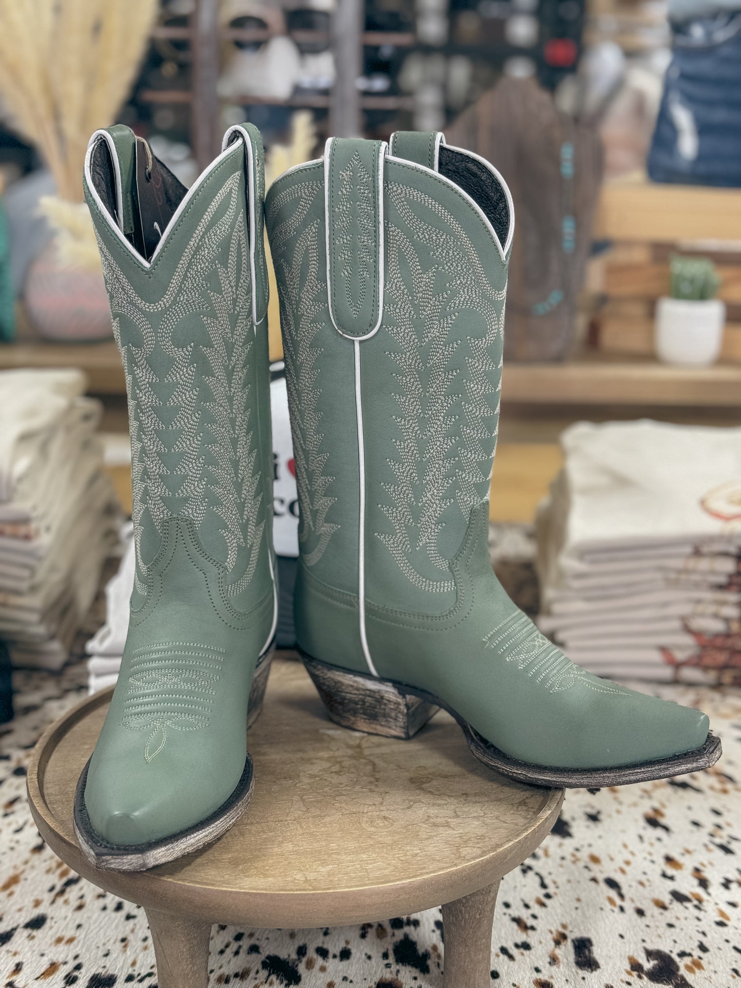Liberty Black Caborca Silver Boots (Arkansas Ciel) - The Vintage Emmie