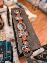 The Bristol Leather Concho Belt (Brown) - The Vintage Emmie