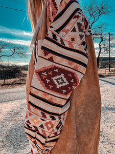 The Aiken Aztec Shacket (Camel)