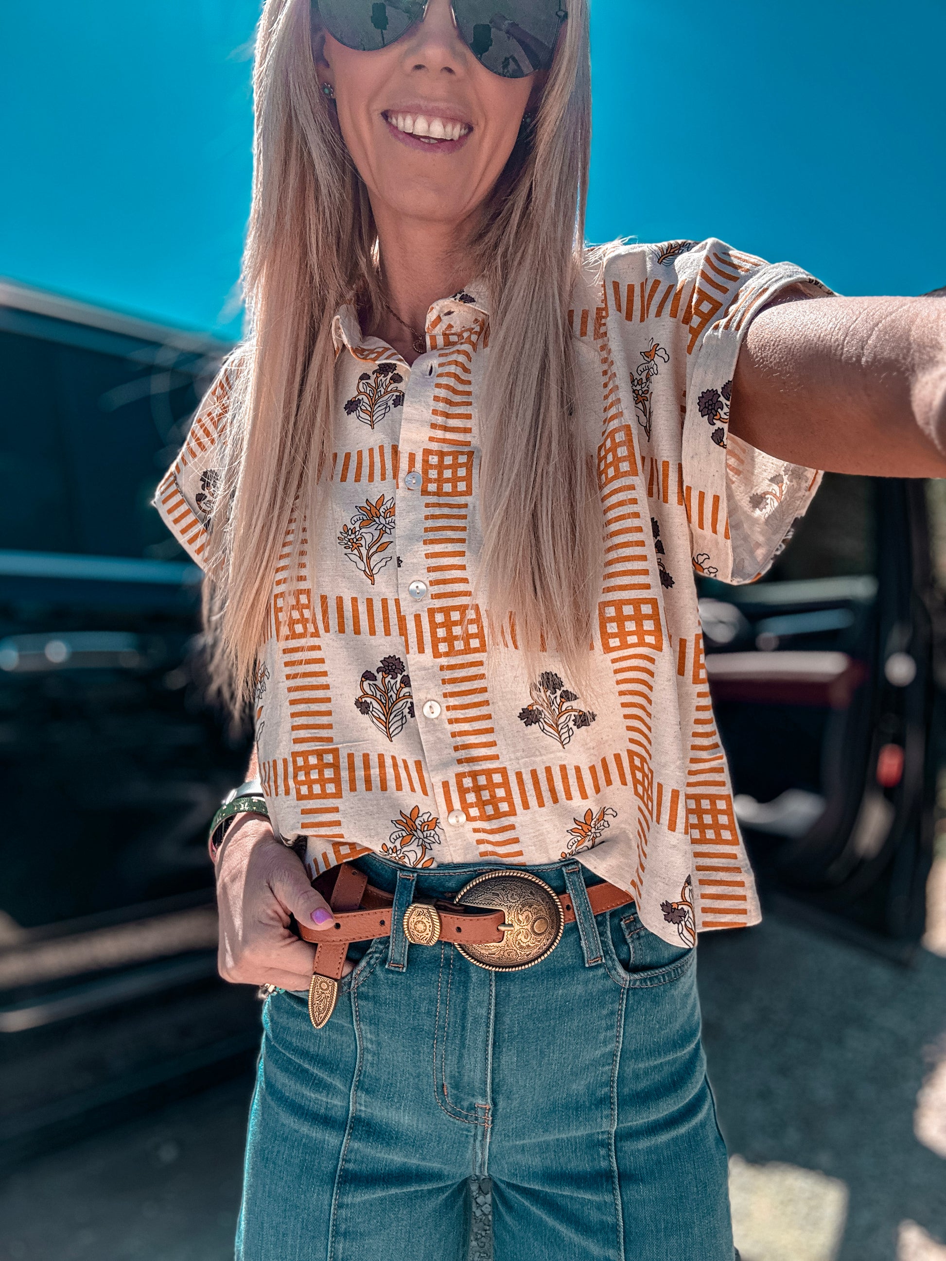 The Fowler Floral Button Down (Off White) - The Vintage Emmie