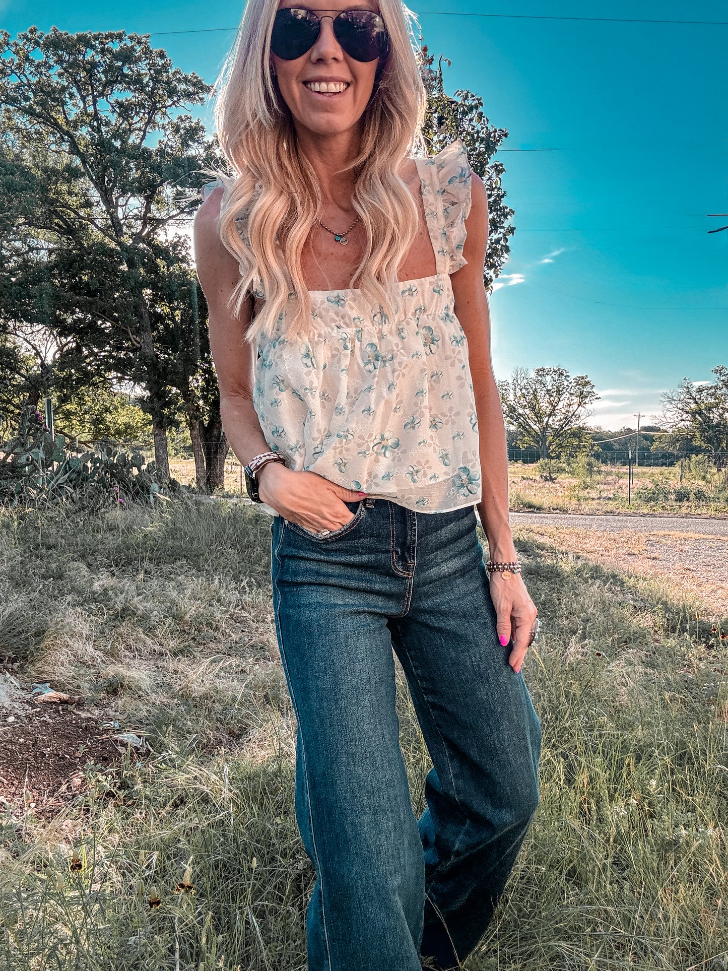 The Slaton Floral Top - The Vintage Emmie