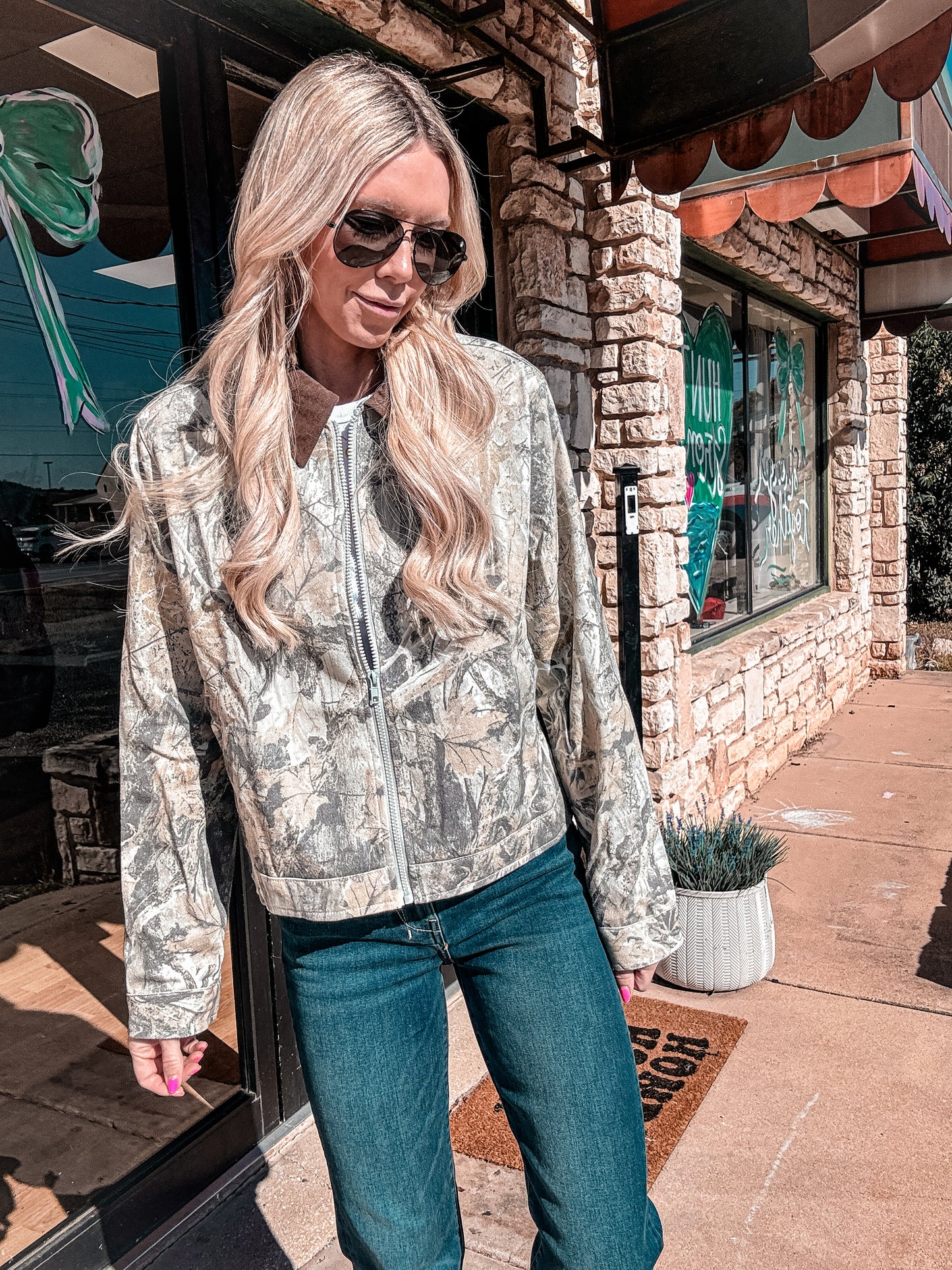 The Quinlan Camo Jacket - The Vintage Emmie
