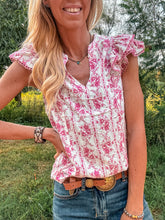 The Willamar Floral Top (Pink)