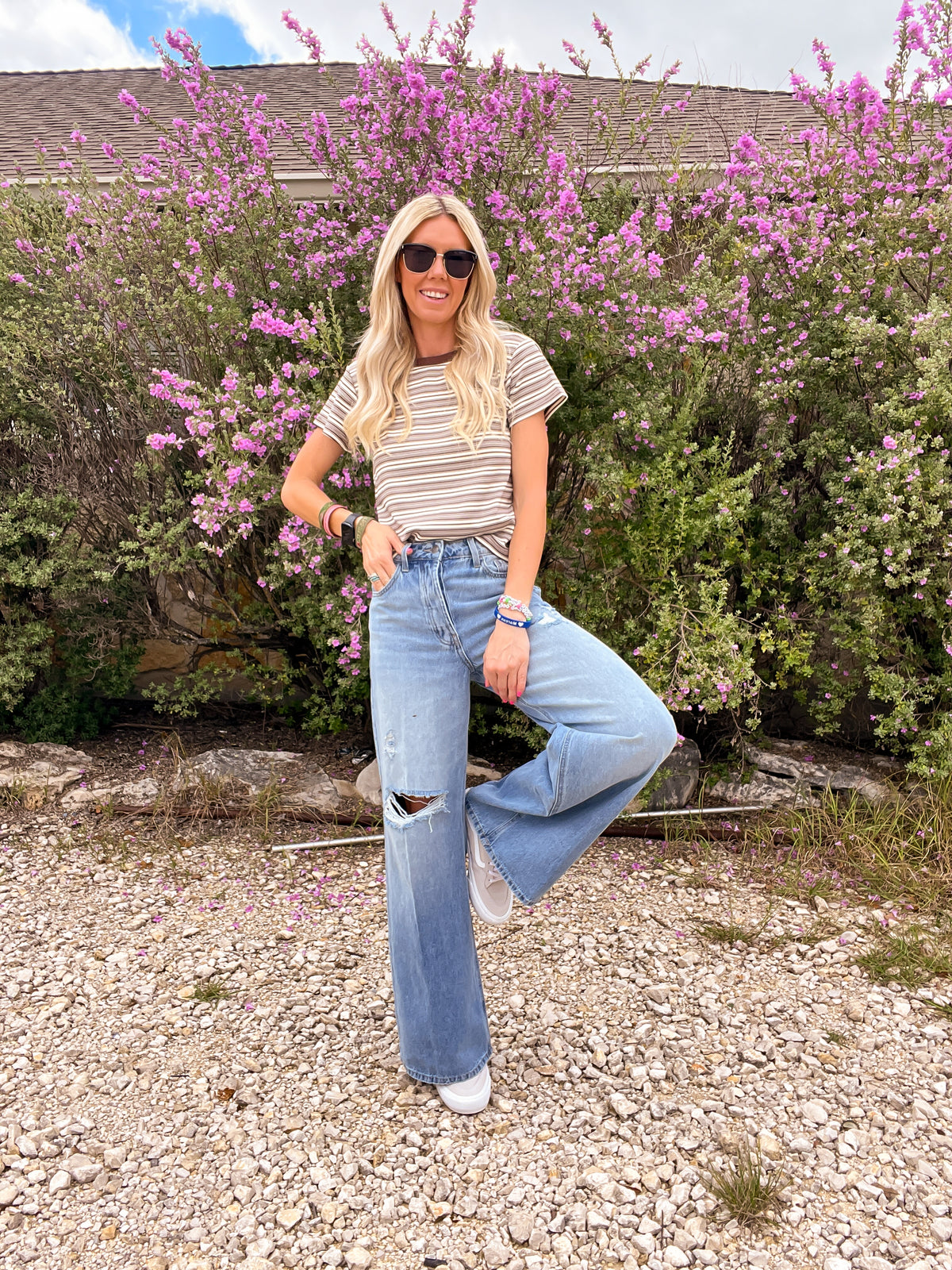 The Calloway Wide Leg Denim Jeans