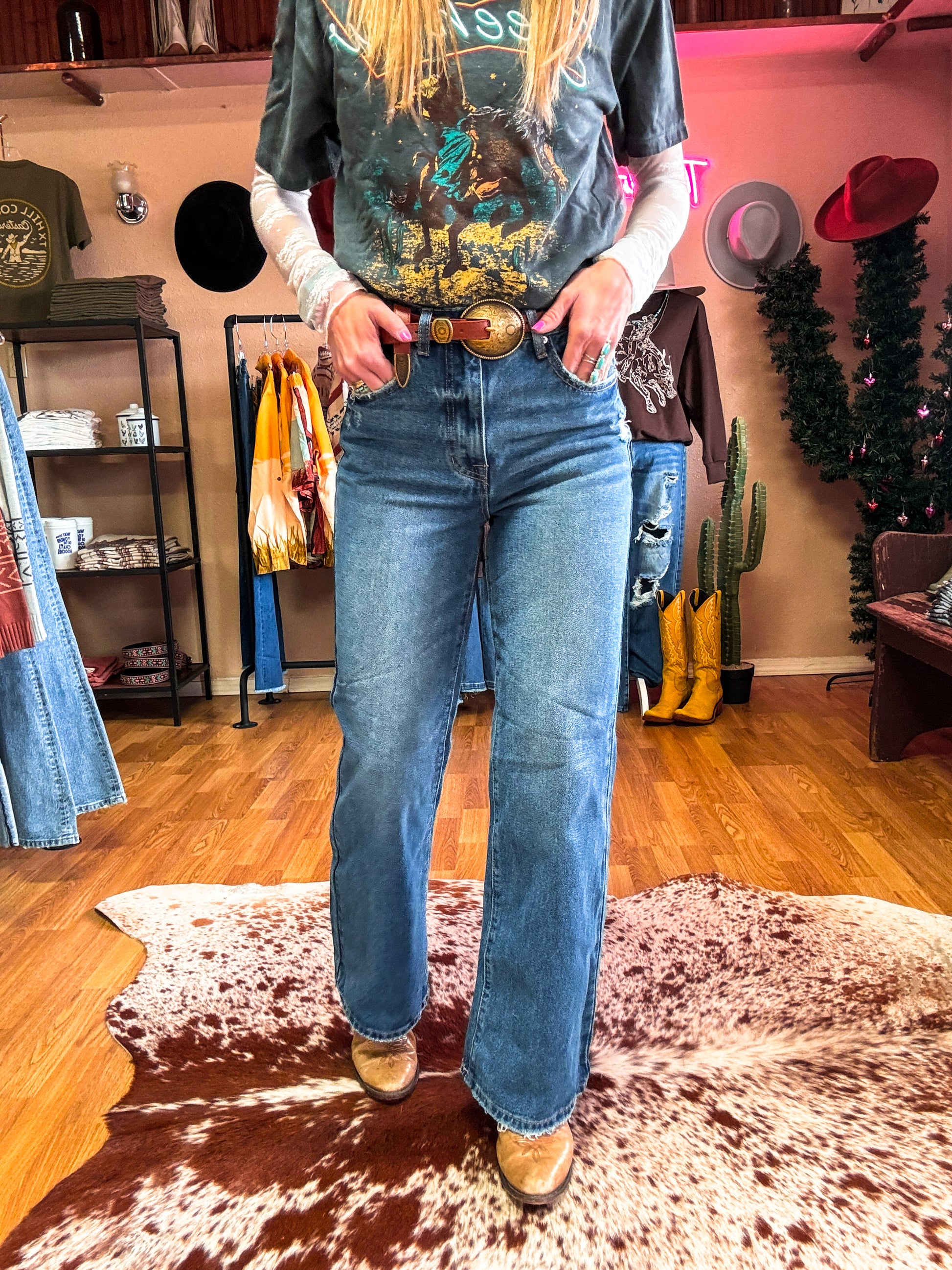 The Talco High Rise Bootcut Jeans - The Vintage Emmie