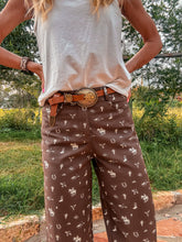 The Lockhart Cowboy Wide Leg Pants (Brown)