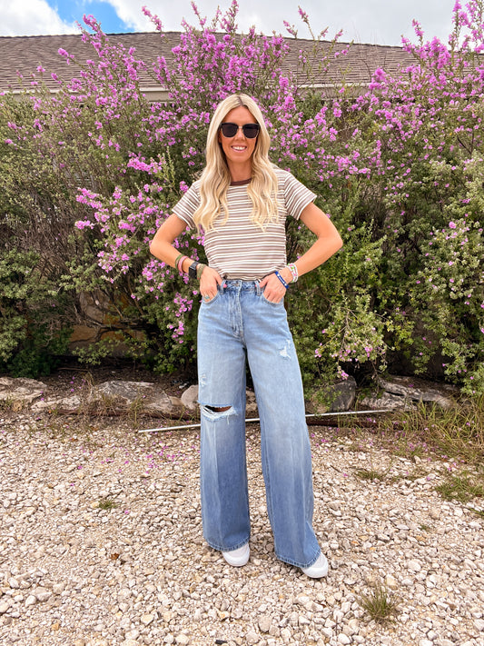The Calloway Wide Leg Denim Jeans