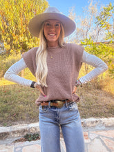 The Concan Oversized Sweater Vest (Brown)