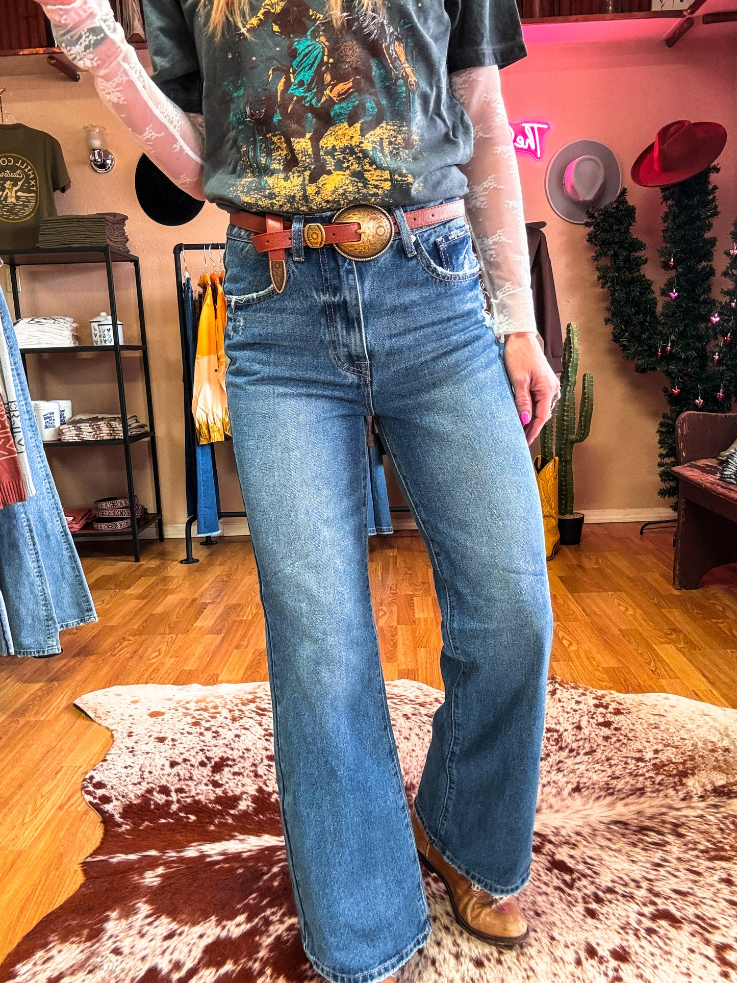 The Talco High Rise Bootcut Jeans - The Vintage Emmie