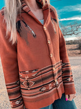 The Painted Horse Cardigan (Rust)