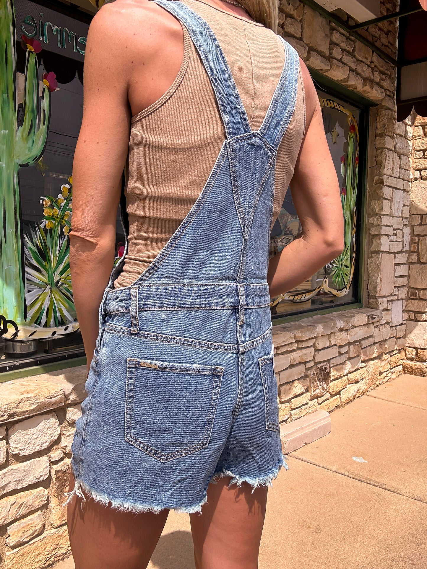 The Oriana Distressed Overalls - The Vintage Emmie