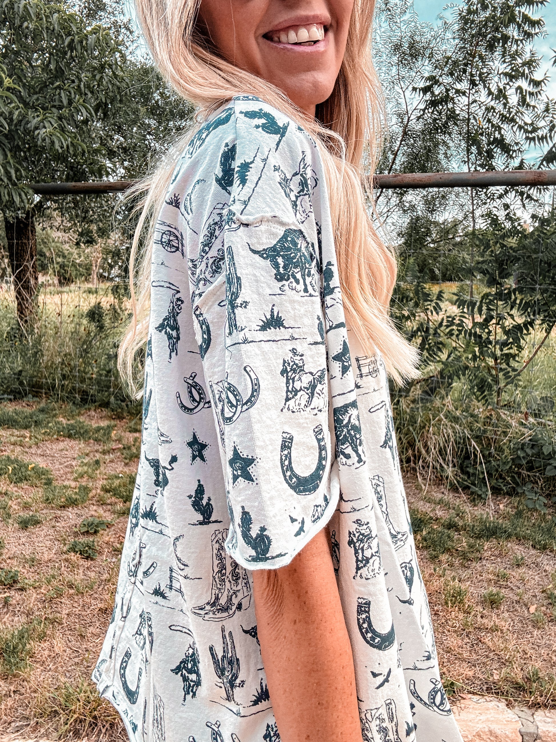 The Warrenton Western Top (White) - The Vintage Emmie