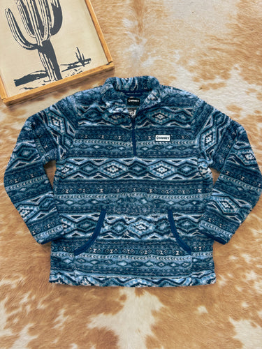 Hooey Fleece Pullover (Navy Aztec)