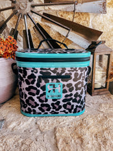 The Concan Soft Pack Cooler (Turquoise & Leopard)