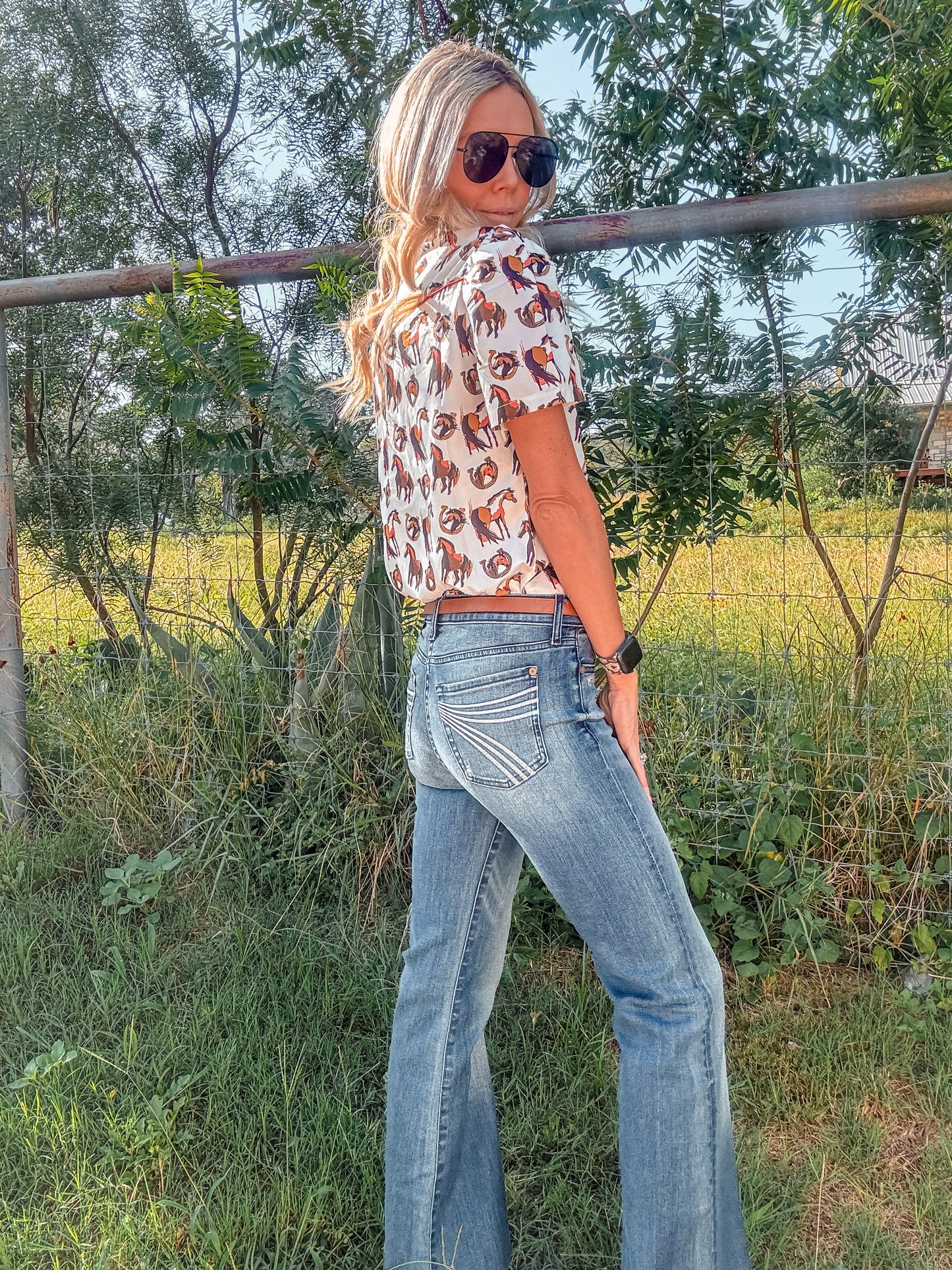 The Olimto Horse Button Down - The Vintage Emmie