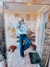 The Cowboy Tour Crewneck Sweatshirt (White) - The Vintage Emmie