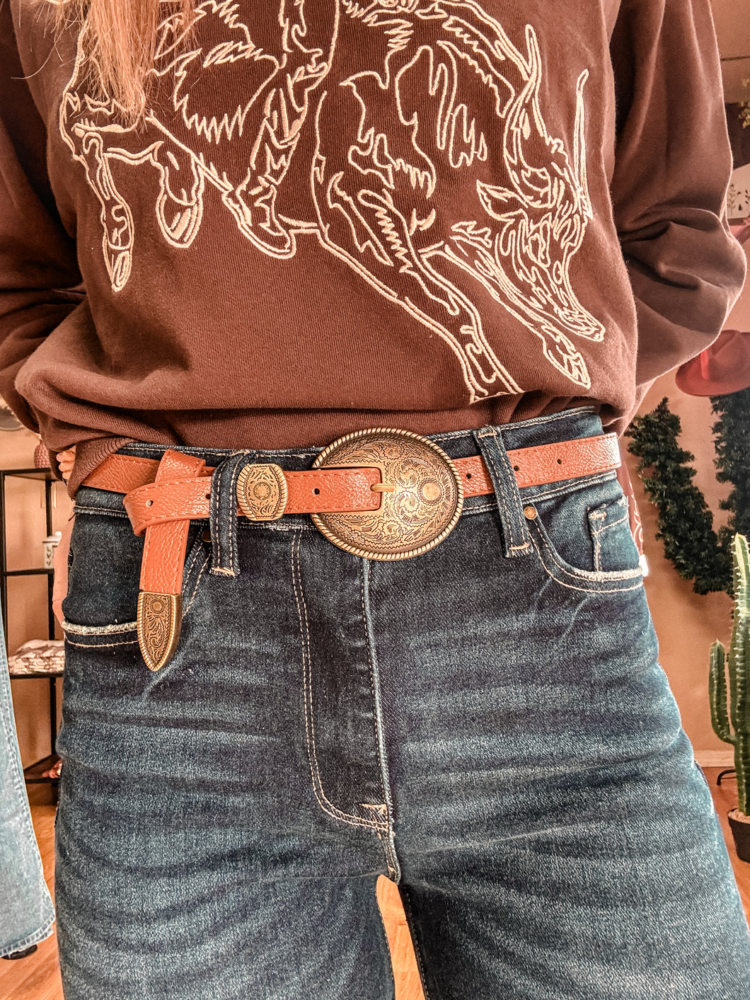 The Burleson Vintage Belt (Brown)