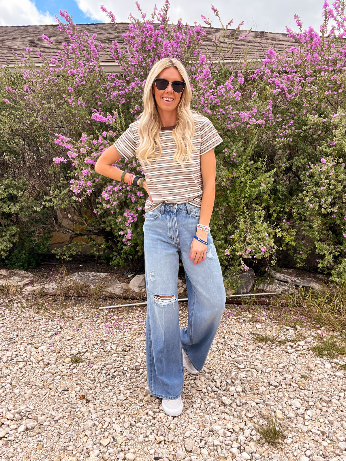 The Calloway Wide Leg Denim Jeans