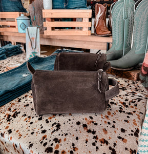 The Ole Stillwell Boot Stitch Toiletry Bag (Brown)