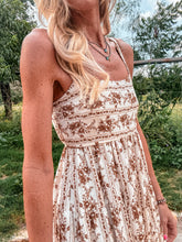 The Devine Floral Mini Dress (Brown Multi)