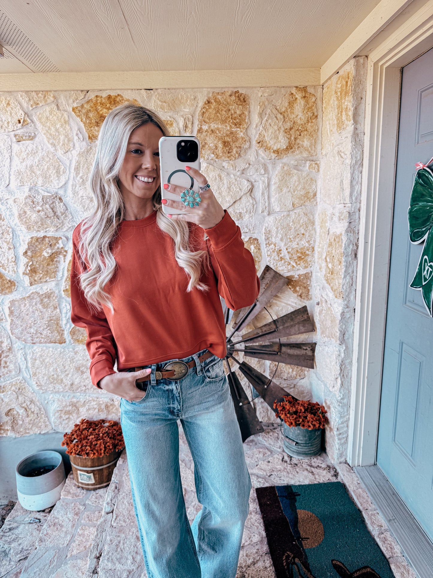 The Oilton Pullover Sweater (Red) - The Vintage Emmie