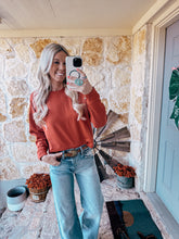 The Oilton Pullover Sweater (Red) - The Vintage Emmie