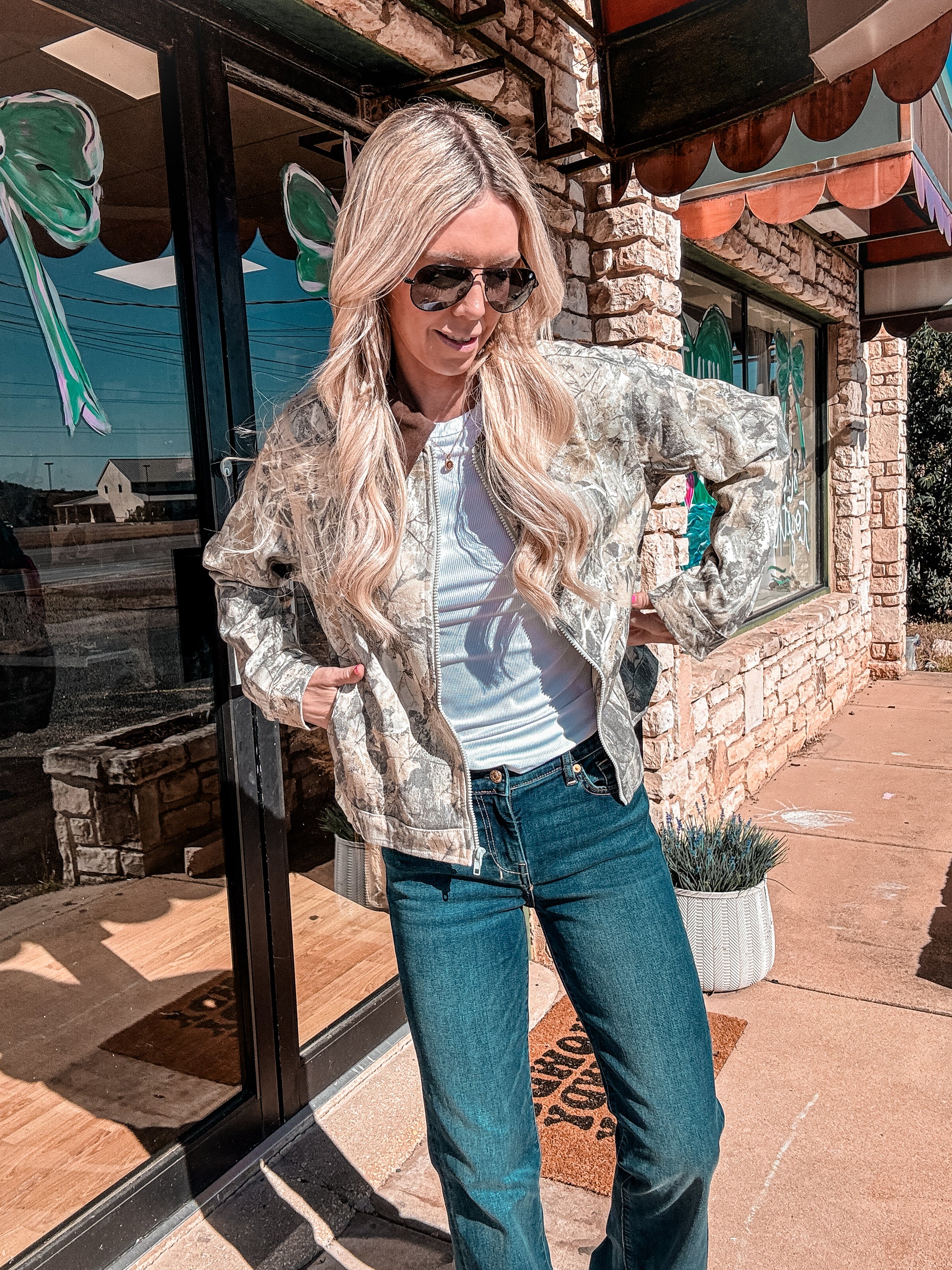 The Quinlan Camo Jacket - The Vintage Emmie