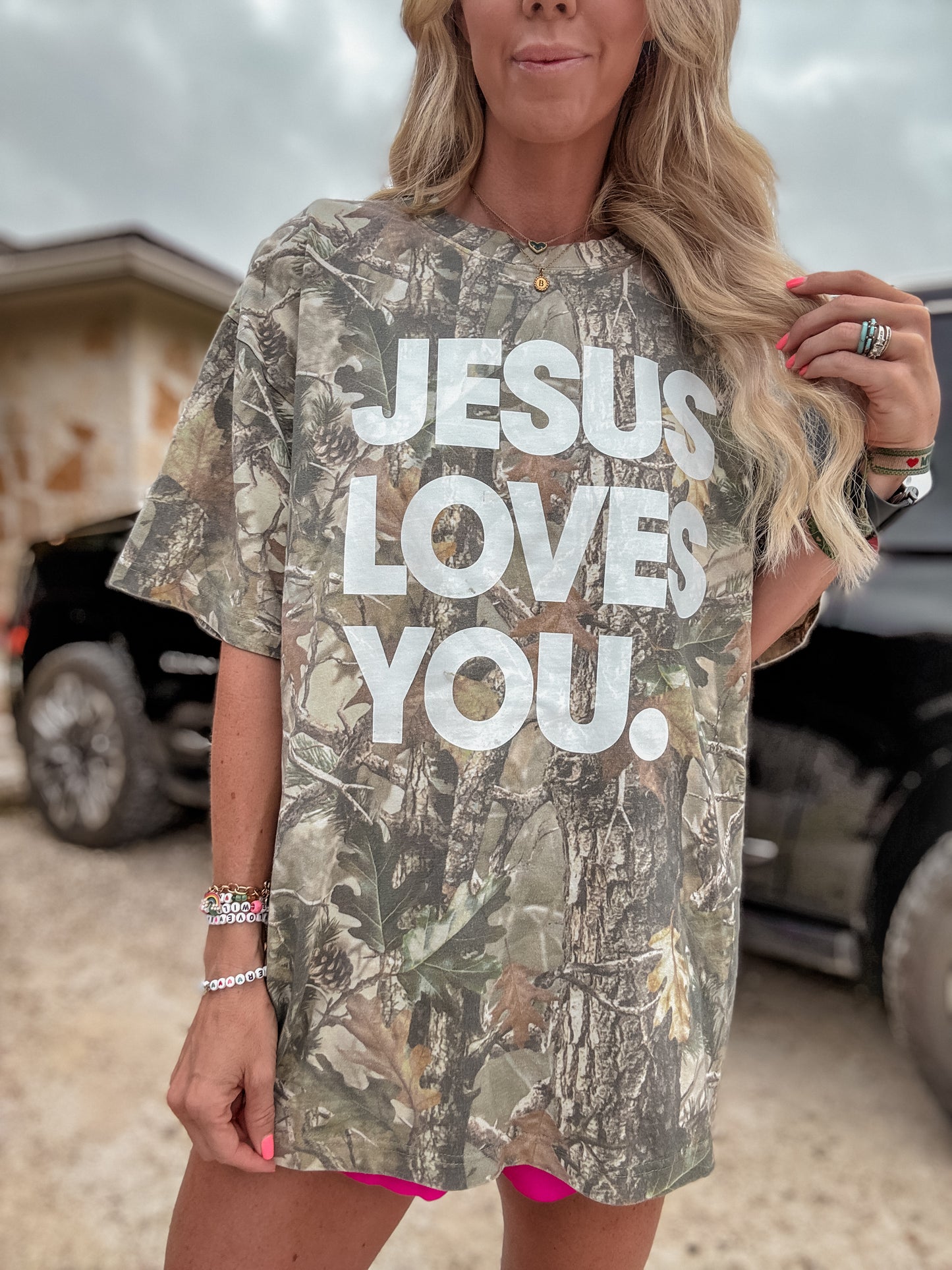 Jesus Loves You Camo Tee