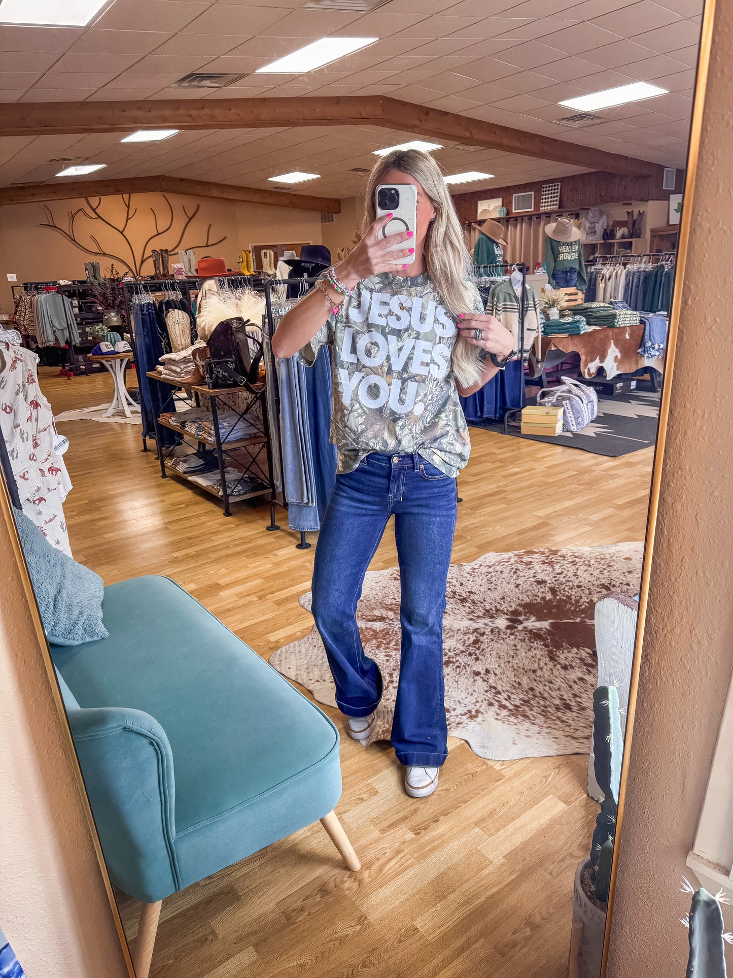 Jesus Loves You Camo Tee - The Vintage Emmie