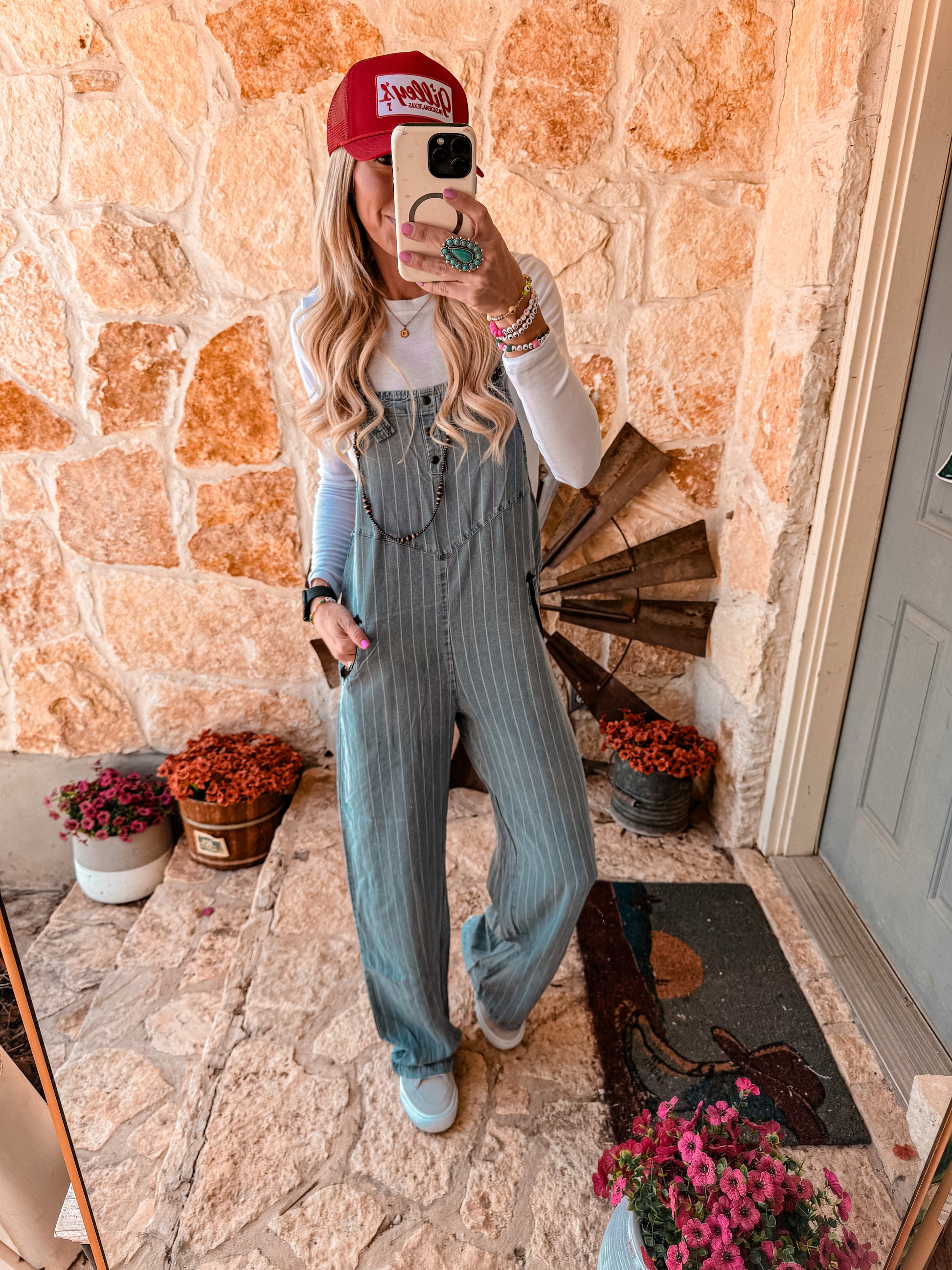 The Oakhurst Pinstripe Overalls (Denim Blue) - The Vintage Emmie
