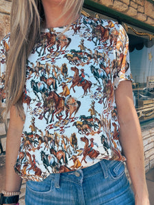 The Buckaroo Cowboy Top