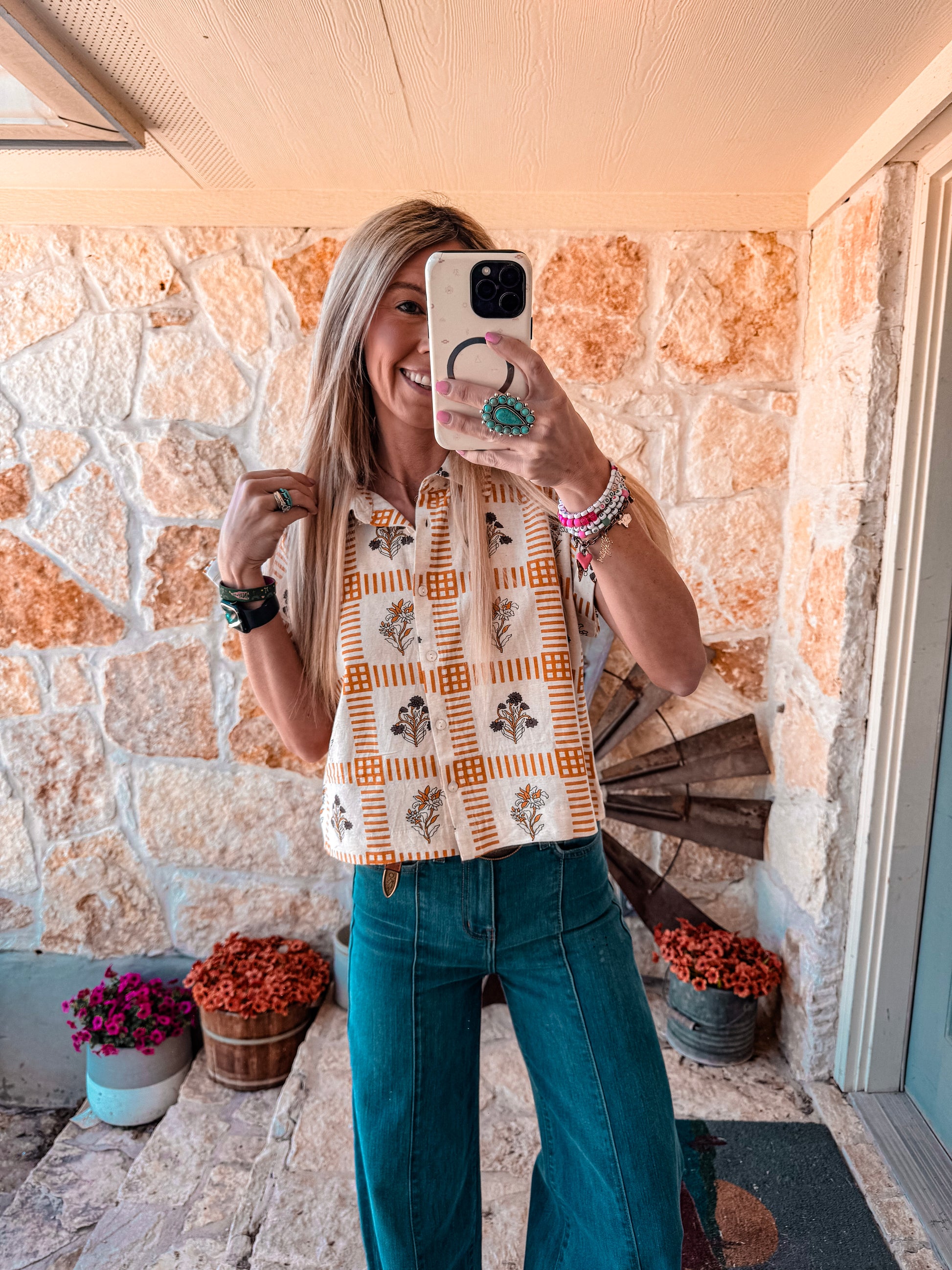 The Fowler Floral Button Down (Off White) - The Vintage Emmie