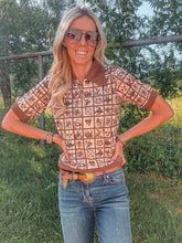 The Booker Western Vintage Polo (Brown)